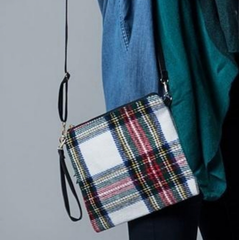 Plaid Crossbody/Clutch